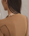 BASERANGE Long Sleeve T-Shirt TTML Collection Ribbed Cotton Portugal BAS-TTML-RB-SU25-ALAMILLO BROWN
